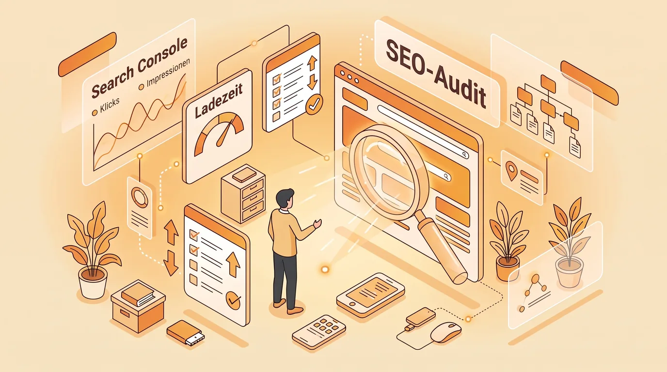 SEO-Audit: Prüfung von Website, Ladezeit und Search-Console-Daten